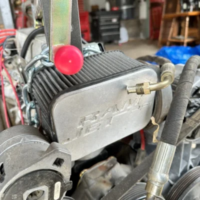 CHEVROLET RAM-JET 350 CRATE ENGINE WITH ACCESSORIES – USED 7,000 MILES