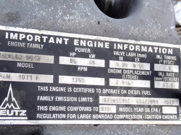 Deutz F4M1011F Diesel Engine RUNS MINT! VIDEO! F4L1011F - Image 3