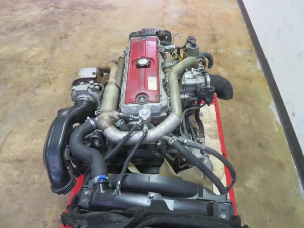 HINO DUTRO NO4C 4.0L TURBO DIESEL ENGINE MANUAL TRANSMISSION TOYOTA DYNA MOTOR - Image 3