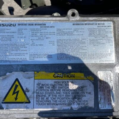 2003 ISUZU 6HK1X ENGINE