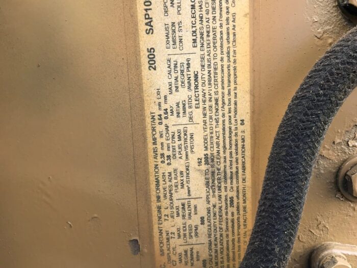 2005 cat c7 acert engine