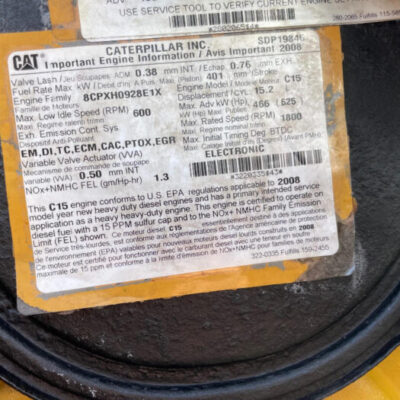 2008 CAT C15 ACERT ENGINE