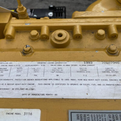NEW 1993 CAT 3116 ENGINE